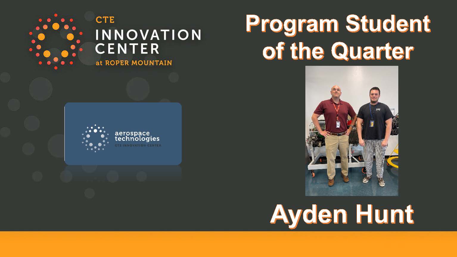 Program Student of Quarter Aerospace Ayden Hunt